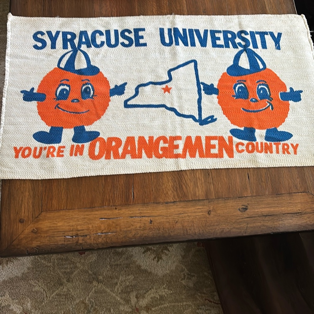 Vintage Syracuse University wall banner